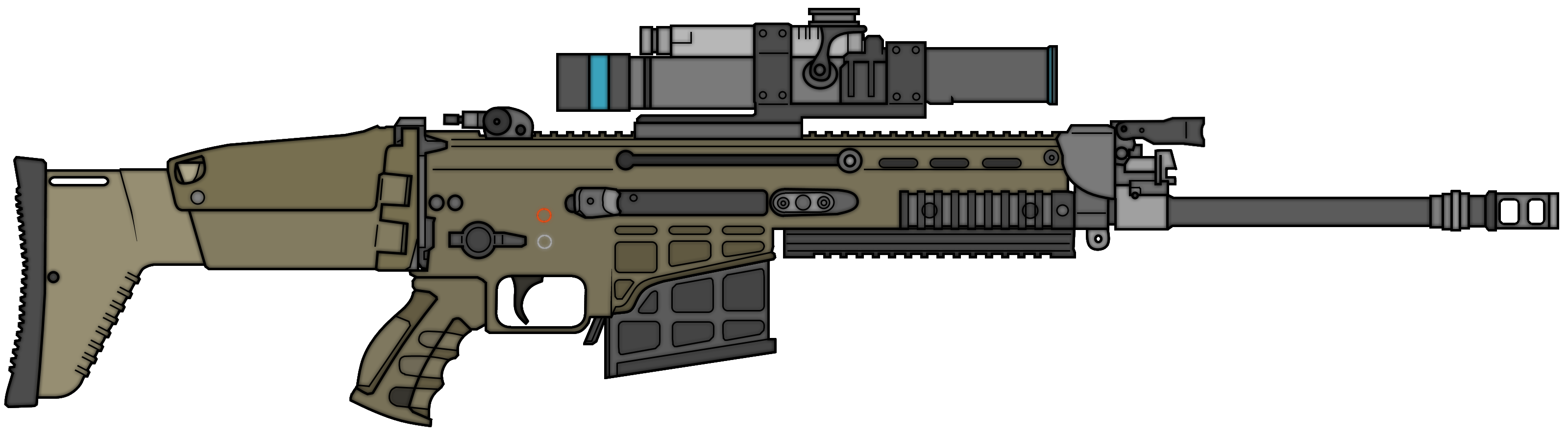 M98 SCSR-M1 Semi Automatic Sniper Rifle by TheFrozenWaffle on DeviantArt