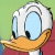 Donald Duck Happy Emoticon.