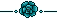 Pixel Rose Divider 2 - Turquoise