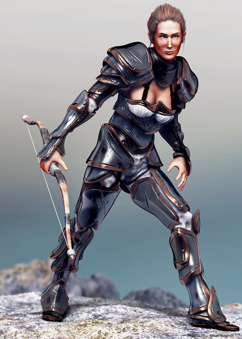 ArtStation - Female archer, Z Y | Female characters 