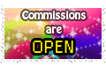Commission are open Stamp by Kitsune-Petit