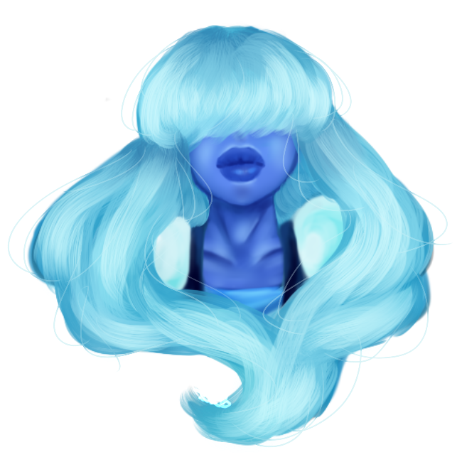 ✼Sticker Sapphire✼ From Steven Universe Commission Like this: 400points or 4$ Artist Tools:  Paint Tool Sai Intous Wacom Graphic tablet