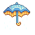 Pixel icon - umbrella  - F2U