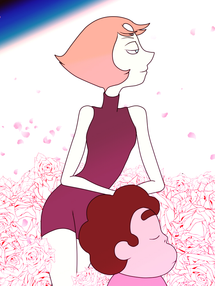 Pearl And Steven Universe.