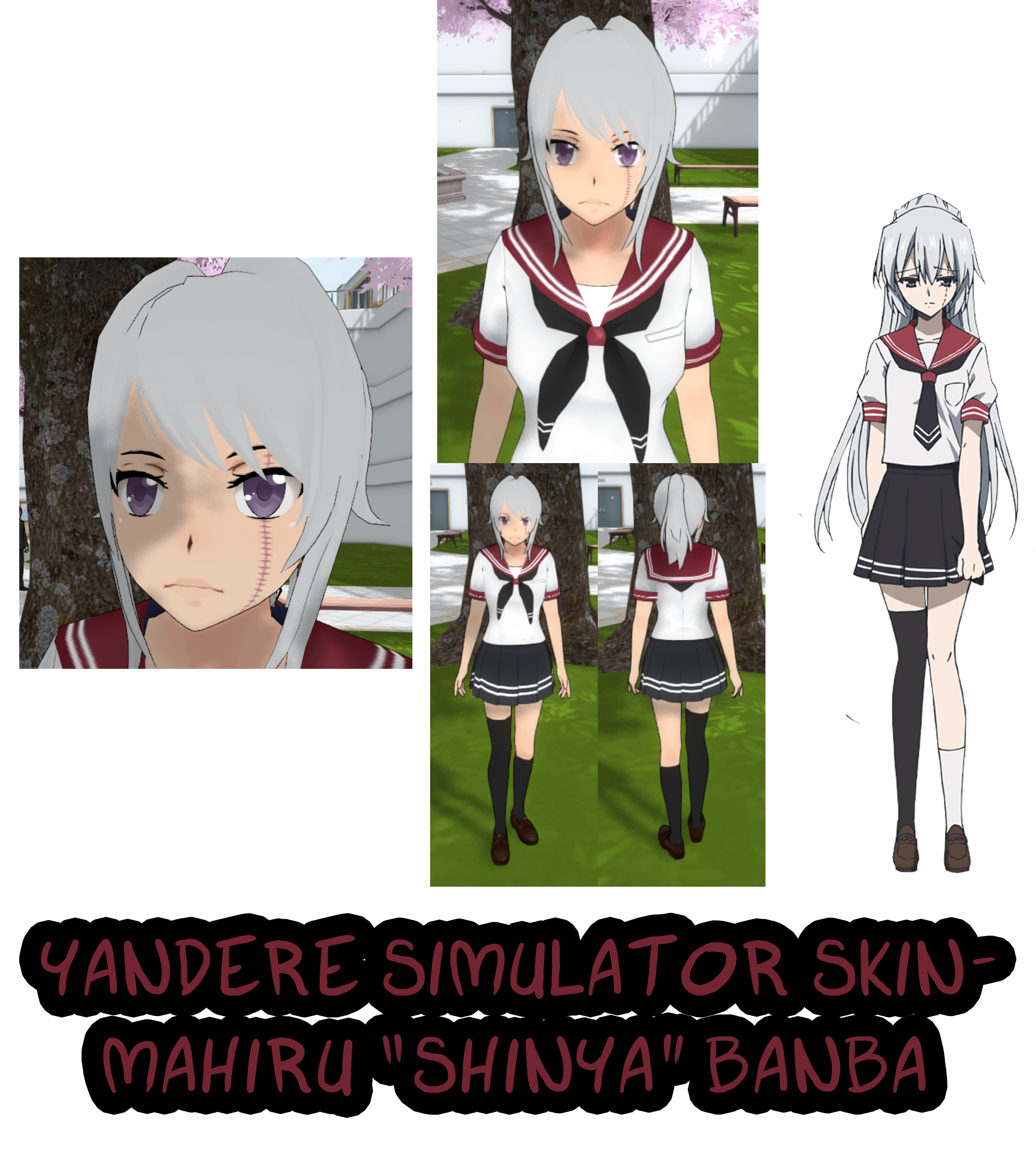 Yandere Simulator- Mahiru Shinya Banba Skin by ImaginaryAlchemist on ...