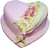 Purple heart cake 50px