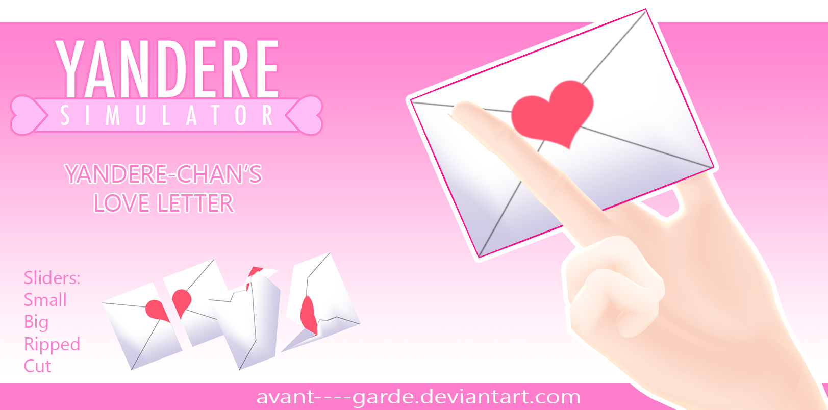 Yandere-Chan's Love Letter by Avant-Garde3D on DeviantArt