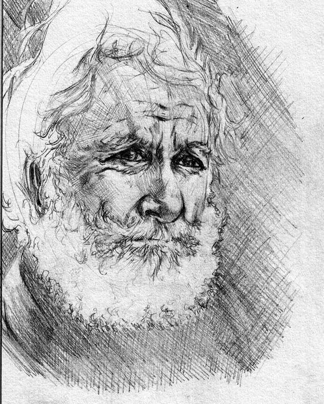 Old Man sketch by rndmtask