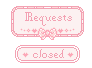 Pretty Pink Requests Closed Stamp by Glycyrrhizicacid