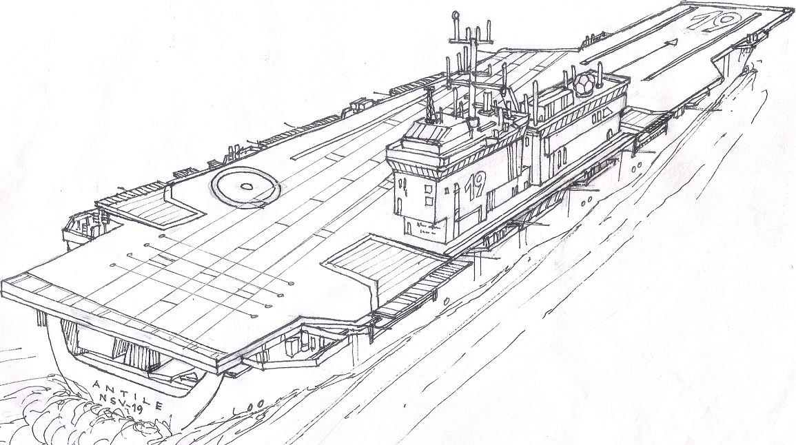 Uss Nimitz Aircraft Carrier Coloring Page Sketch Coloring Page