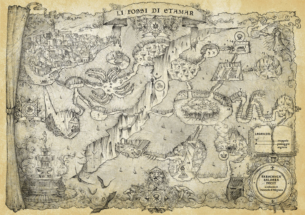 KataKumbas Dungeon Map by FrancescaBaerald