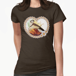 Owl Finches Realistic Painting T-Shirt