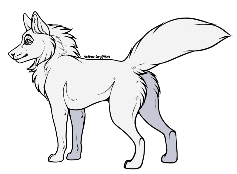 Laika / Cruise / AethonGryphon Free_to_use___wolf_base___transparent_lineart__by_aethongryphon-dcb13bv