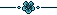 Pixel Flower Divider - Turquoise