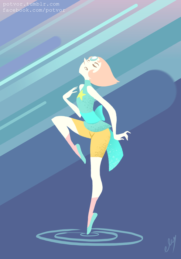 I know that it's very popular to be in love with Peridot right now but Pearl is still my fav <3