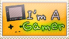 I'm A Gamer Stamp by NileyJoyrus14
