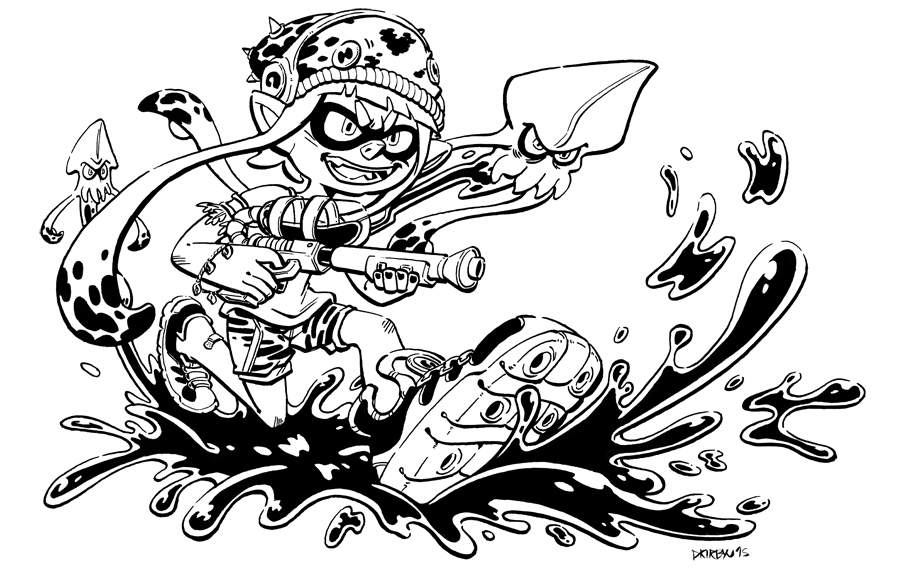 Coloring Pages Splatoon 2