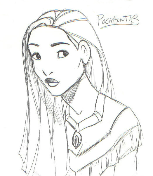 Portrait of Pocahontas by kuabci on DeviantArt