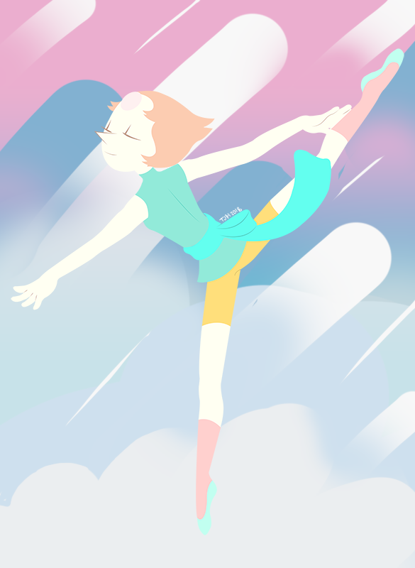 Made a lineless art of Pearl. My most favorite gem from Steven Universe