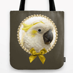 Sulphur Crested Cockatoo Realistic Painting Tote Bag
