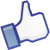 Facebook Thumbs Up Icon by RogueVincent