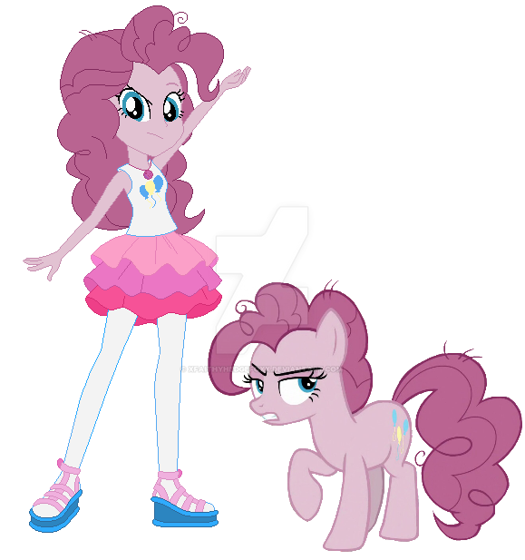 Equestria Girls Pinkie Pie Vector by icantunloveyou on 