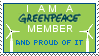 Greenpeace member stamp by nuvolkinton