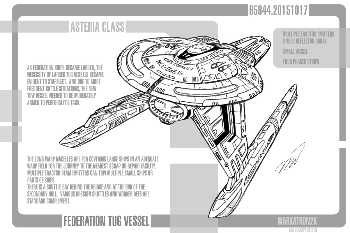 Star Trek fan concept sketch Asteria class by Markatron2k on DeviantArt