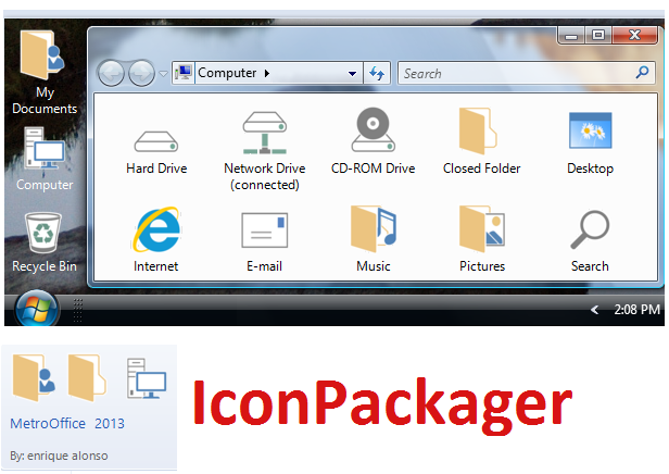 Screenshots of IconPackager 5.1