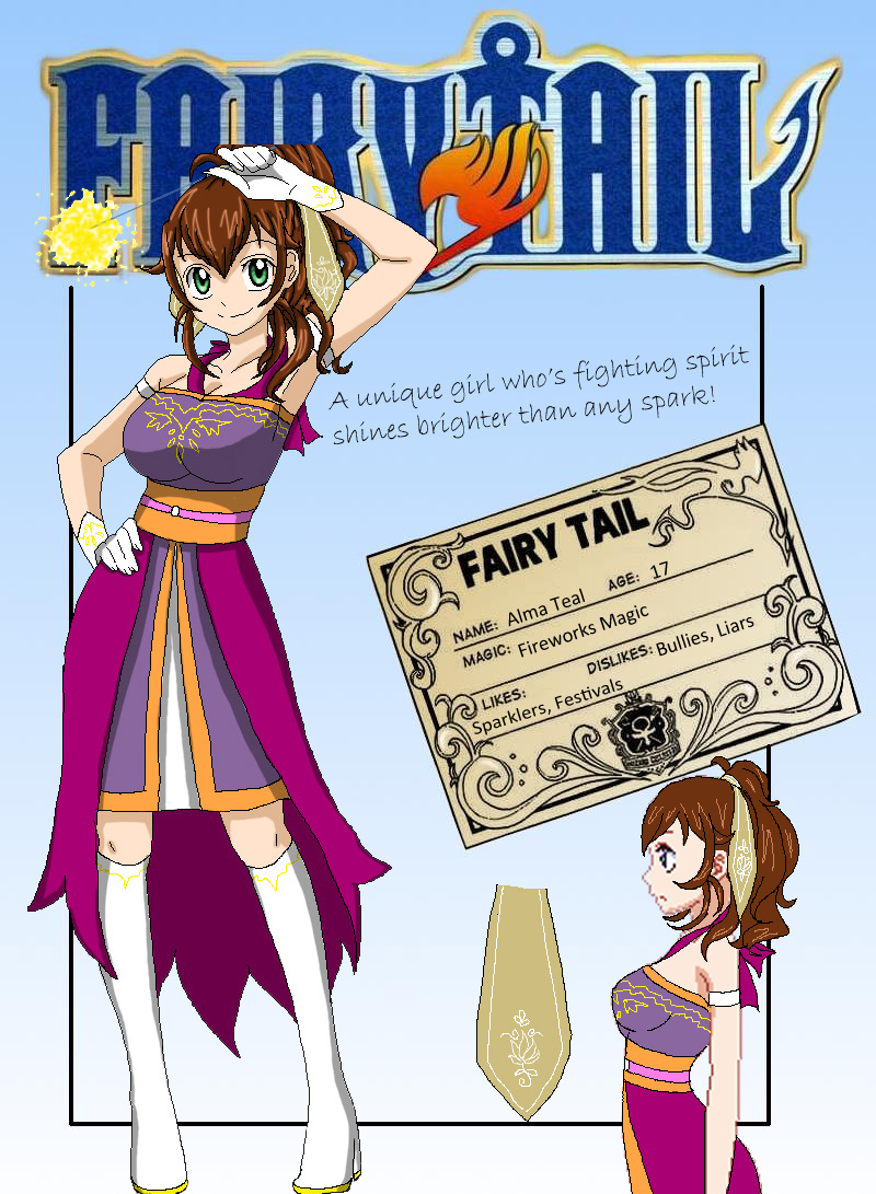 Fairy Tail OC Alma Teal by on DeviantArt