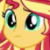 Human Sunset Shimmer Puzzled Emoticon.