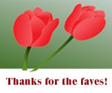 2 Red Tulips - Thanks by recycledrelatives