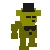 Golden Freddy (Fazbear) Pixel Icon