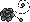 Pixel Rose Divider 3 - Black - Bottom Left
