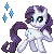 MLP icon - Rarity by Umberoff
