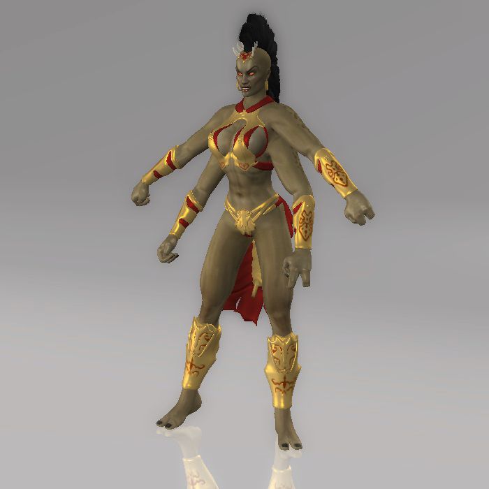 Warrior skin for Sheeva (Mortal Kombat 9) by Misucra on 