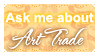 Ask Me About Art Trade (Stamp) by Kazhmiran