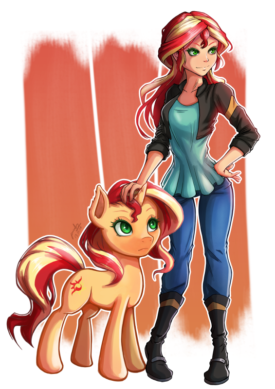 double_sunset_shimmer_by_the_park-dbxoom