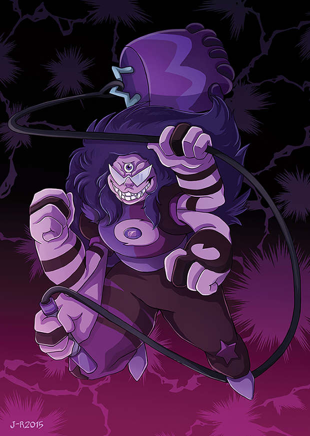 Phew, between work and other hassle, I managed to squeeze one Sugilite out of my system for upcoming Tracon X 83 With this done, I think I want to draw all the other gemfusions too On tumblr: loiht...