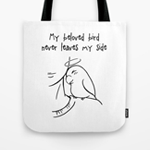 Never Leaves My Side Tote Bag