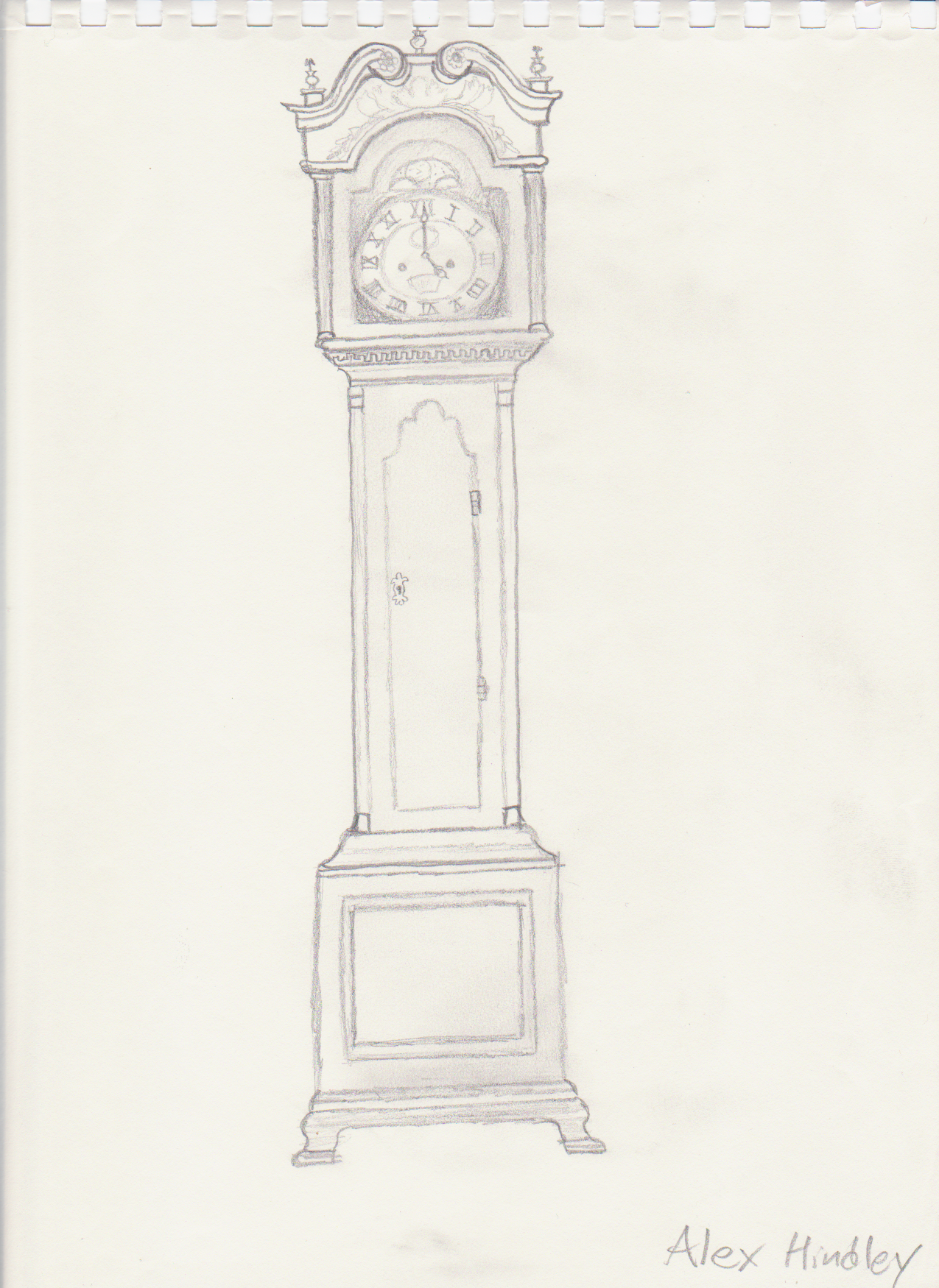 Grandfather Clock by Ash243x on DeviantArt