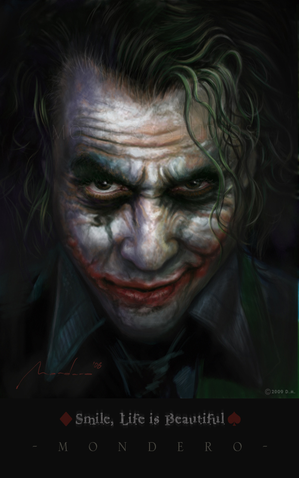 Heath Ledger, The Joker-V2 by Awtew on DeviantArt
