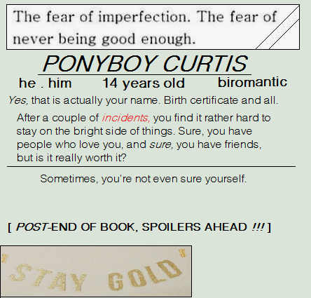 what does ponyboy fear