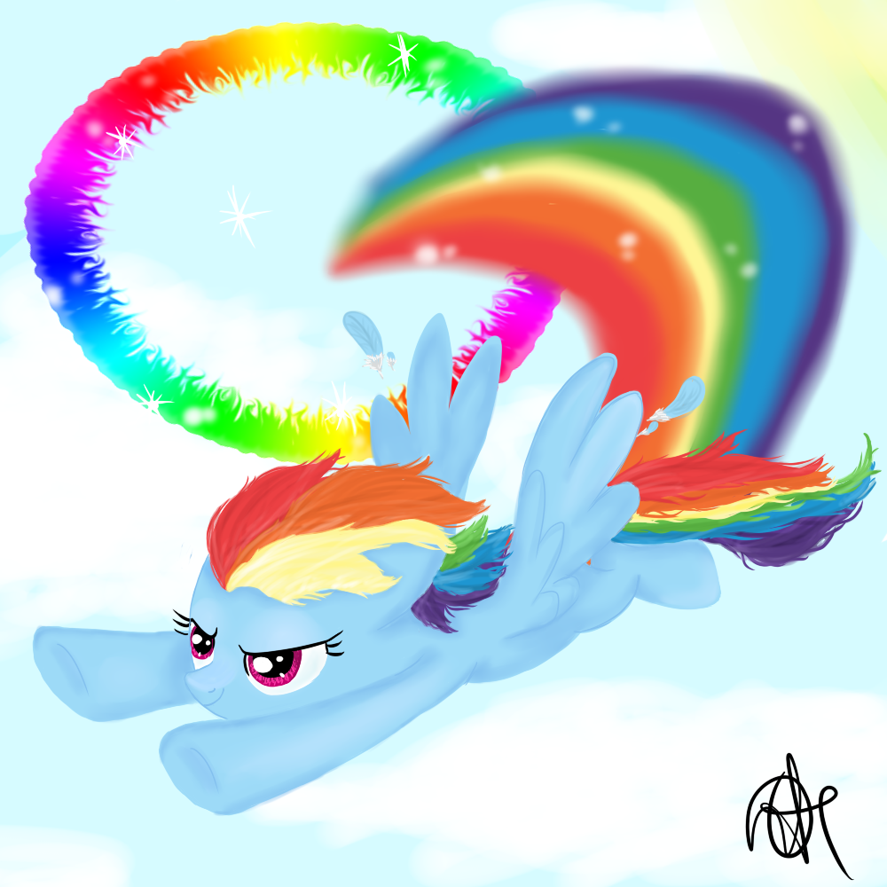 Rainbow Dash do the sonic rainboom. by OceanHorse00 on DeviantArt