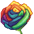 Rainbow Rose 2.0 by ClefairyKid