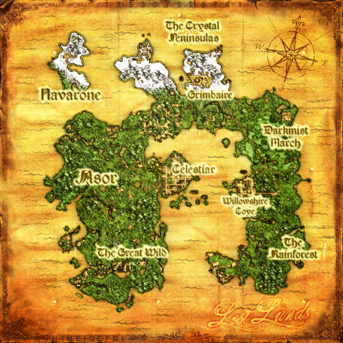 The Lost Lands Map By Kwketh On Deviantart