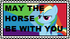 May the Horse be with you stamp by the-ocean-sings