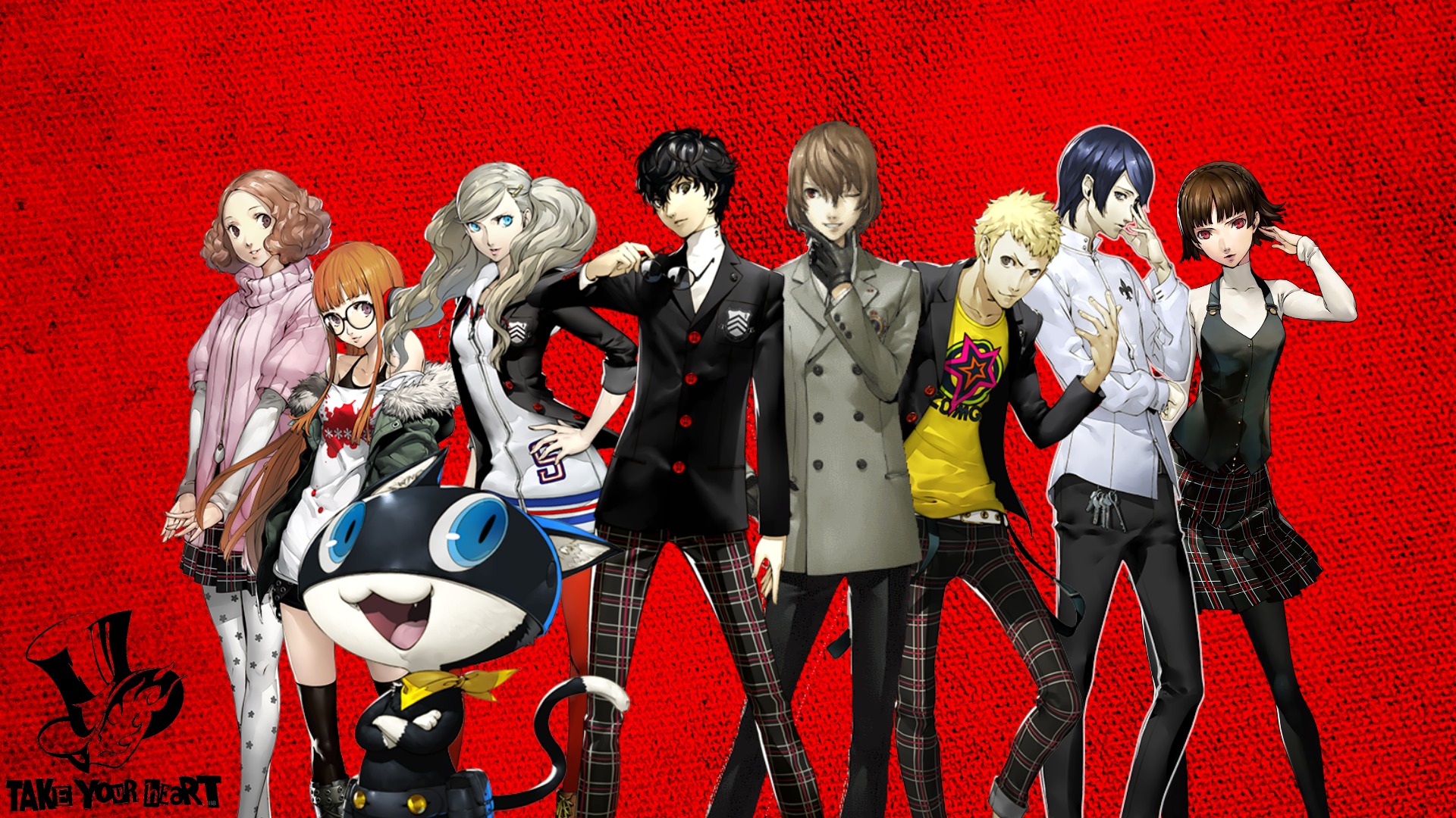 Persona 5 Wallpaper (Updated with Color) by jaekob13 on DeviantArt