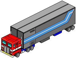Optimus Prime, truck mode by the-pixellator on DeviantArt