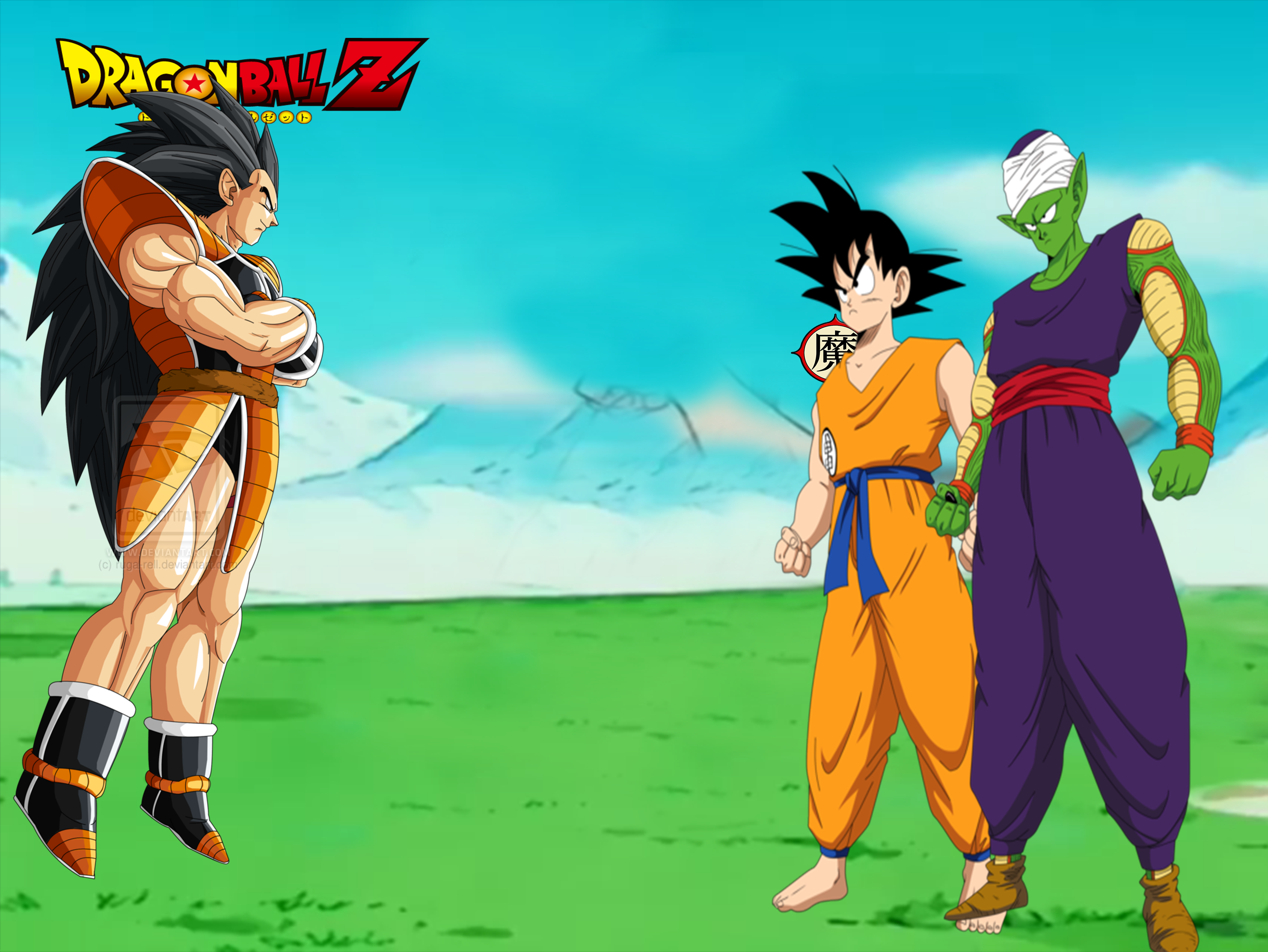 Dragon Ball Z Frsit Fight Goku e Piccolo vs Raditz by daimaoha5a4 on DeviantArt